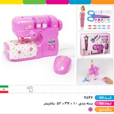 ست چرخ خیاطی با ابزار و عروسک